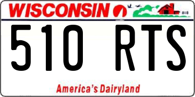 WI license plate 510RTS