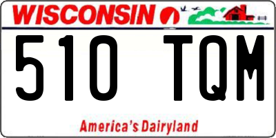 WI license plate 510TQM