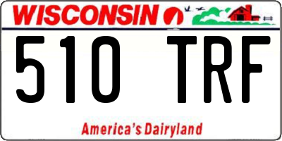 WI license plate 510TRF
