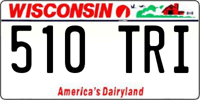 WI license plate 510TRI