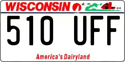 WI license plate 510UFF