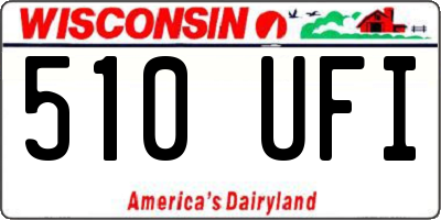 WI license plate 510UFI