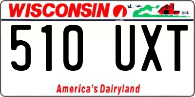 WI license plate 510UXT