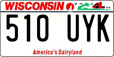 WI license plate 510UYK