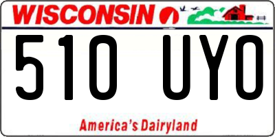 WI license plate 510UYO
