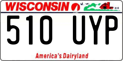 WI license plate 510UYP