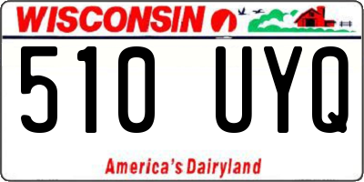 WI license plate 510UYQ