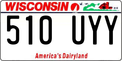 WI license plate 510UYY