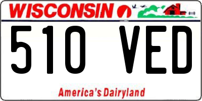 WI license plate 510VED