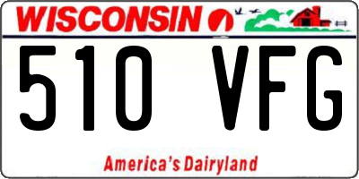 WI license plate 510VFG