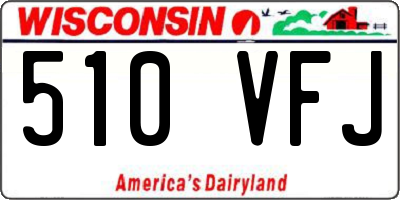 WI license plate 510VFJ