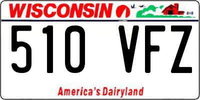 WI license plate 510VFZ
