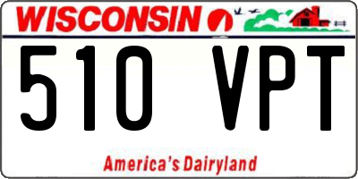WI license plate 510VPT