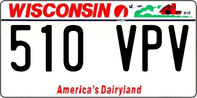 WI license plate 510VPV