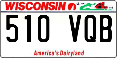 WI license plate 510VQB