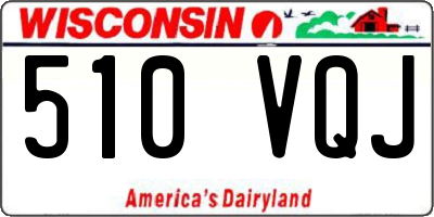 WI license plate 510VQJ