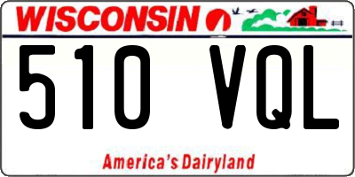 WI license plate 510VQL