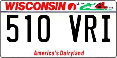 WI license plate 510VRI