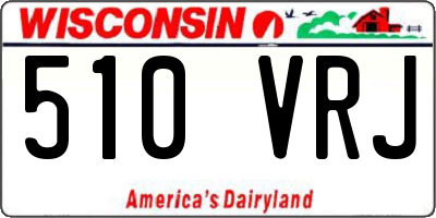 WI license plate 510VRJ
