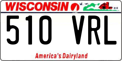 WI license plate 510VRL