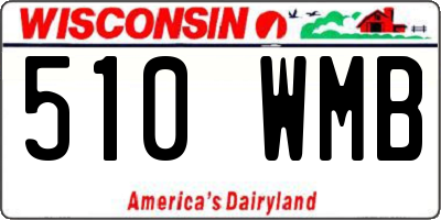 WI license plate 510WMB