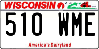 WI license plate 510WME