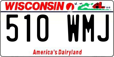 WI license plate 510WMJ