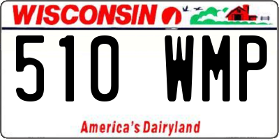 WI license plate 510WMP