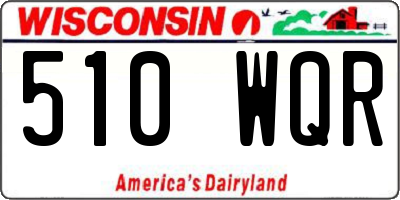WI license plate 510WQR