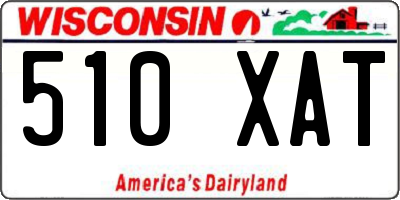 WI license plate 510XAT