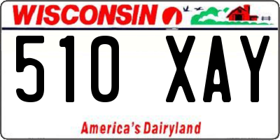 WI license plate 510XAY