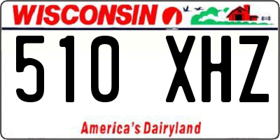 WI license plate 510XHZ