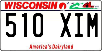 WI license plate 510XIM