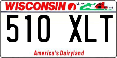 WI license plate 510XLT