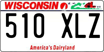WI license plate 510XLZ