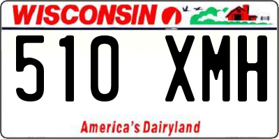 WI license plate 510XMH