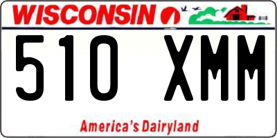 WI license plate 510XMM