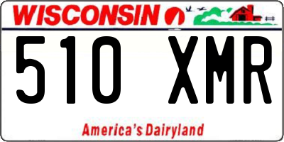 WI license plate 510XMR