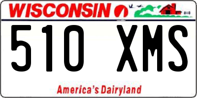 WI license plate 510XMS
