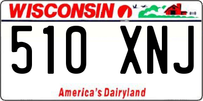 WI license plate 510XNJ
