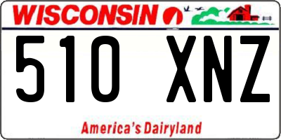 WI license plate 510XNZ