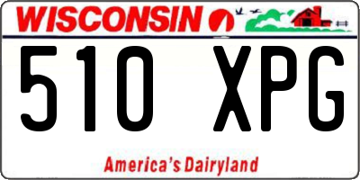 WI license plate 510XPG