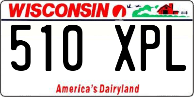 WI license plate 510XPL