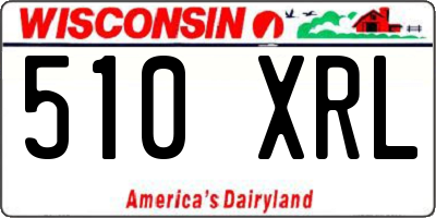WI license plate 510XRL