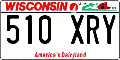 WI license plate 510XRY