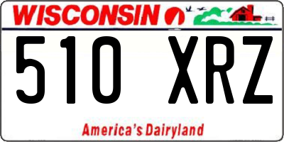 WI license plate 510XRZ
