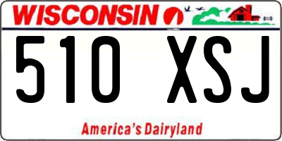 WI license plate 510XSJ