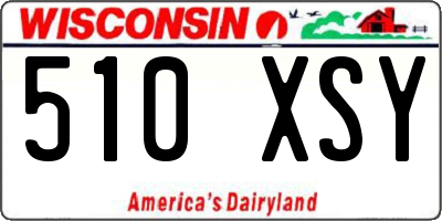 WI license plate 510XSY