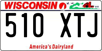 WI license plate 510XTJ