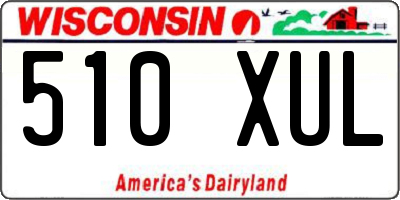 WI license plate 510XUL